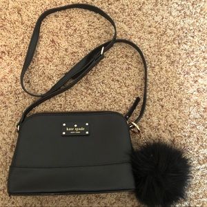 Kate Spade Dome Crossbody with Pom
